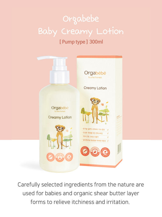 Orgabebe - Creamy Lotion with Shea Butter (300ml)