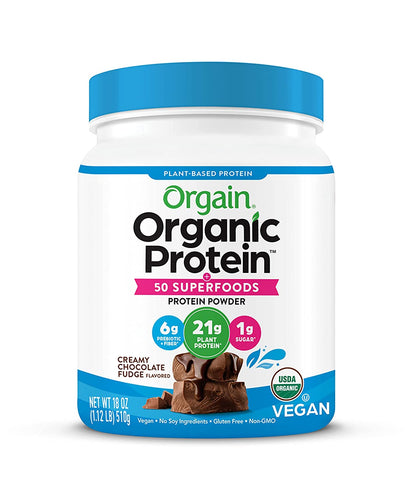 Orgain Organic Protein + Superfoods Powder, Vanilla Bean 2.02lb