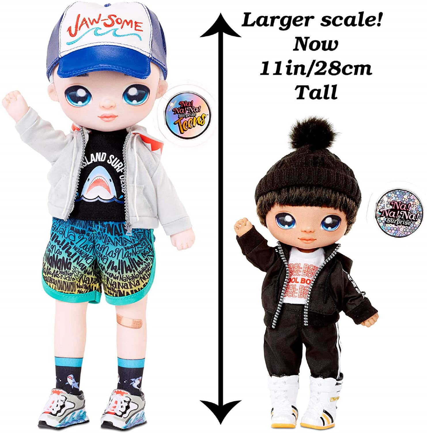 Na! Na! Na! Surprise Teens Fashion Doll – Quinn Nash, 11 Boy Doll, Shark Inspired