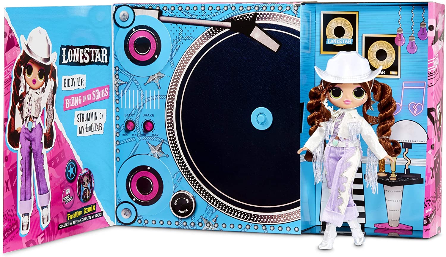 LOL Surprise OMG Remix Lonestar Fashion Doll, Plays Music with Extra Outfit