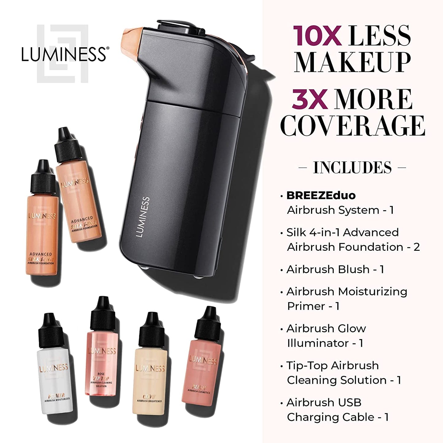 Luminess BREEZE DUO Airbrush Makeup System, Medium Coverage