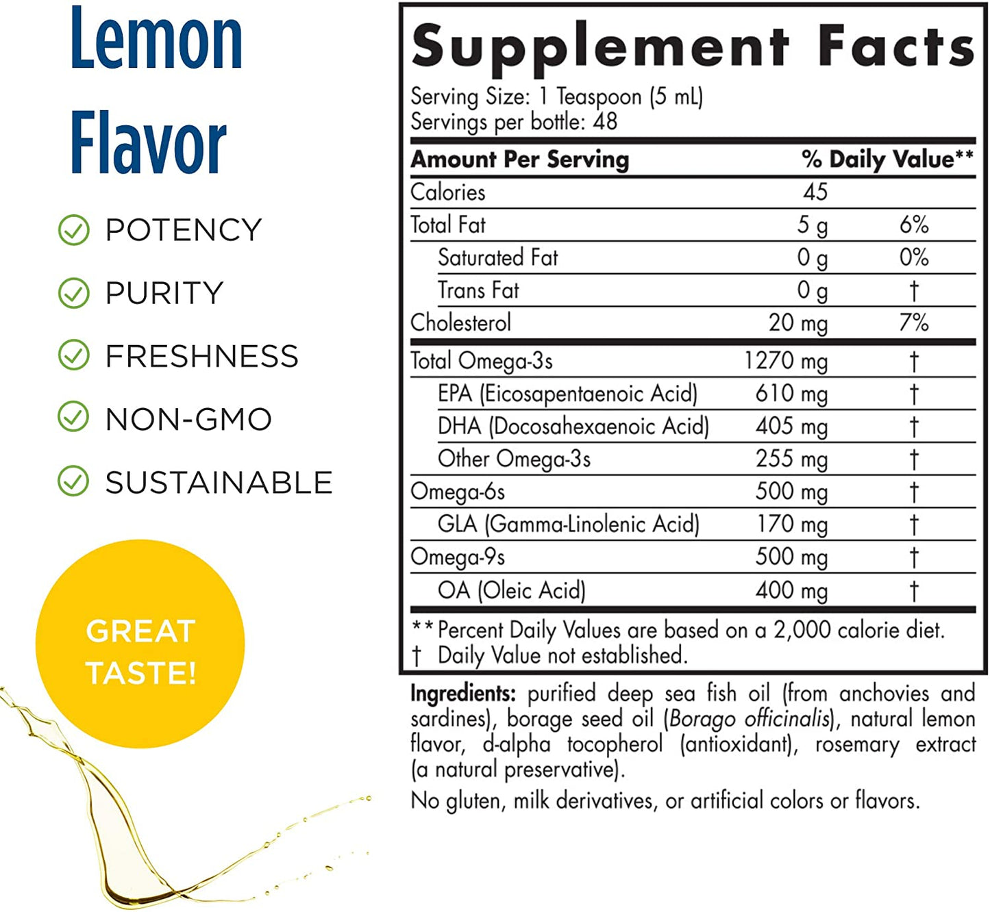 Nordic Naturals Complete Omega, Lemon Flavo - 48 Servings