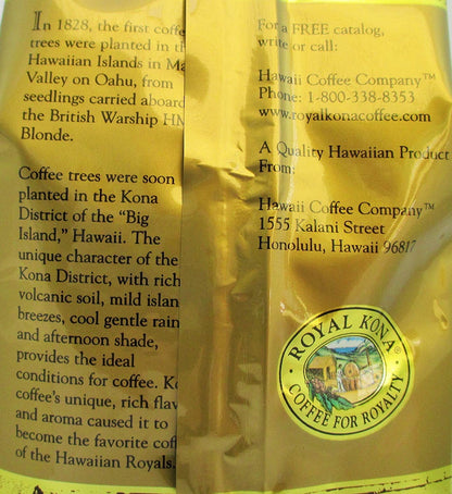 Royal Kona 100% Hawaiian Kona Coffee, Medium Roast - 7 Ounce Bag