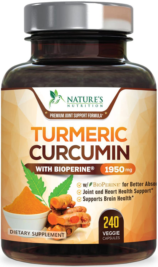 Turmeric Curcumin with BioPerine - 240 Capsules