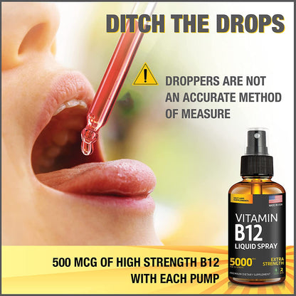 Vitamin B12 Sublingual - Vegan B12 Vitamin Spray