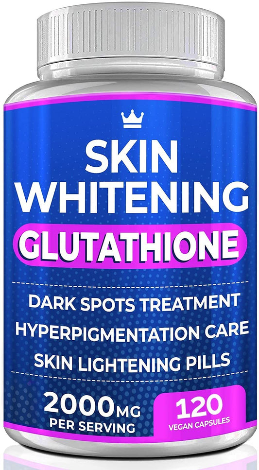 Glutathione Whitening Pills - 120 Capsules 2000mg